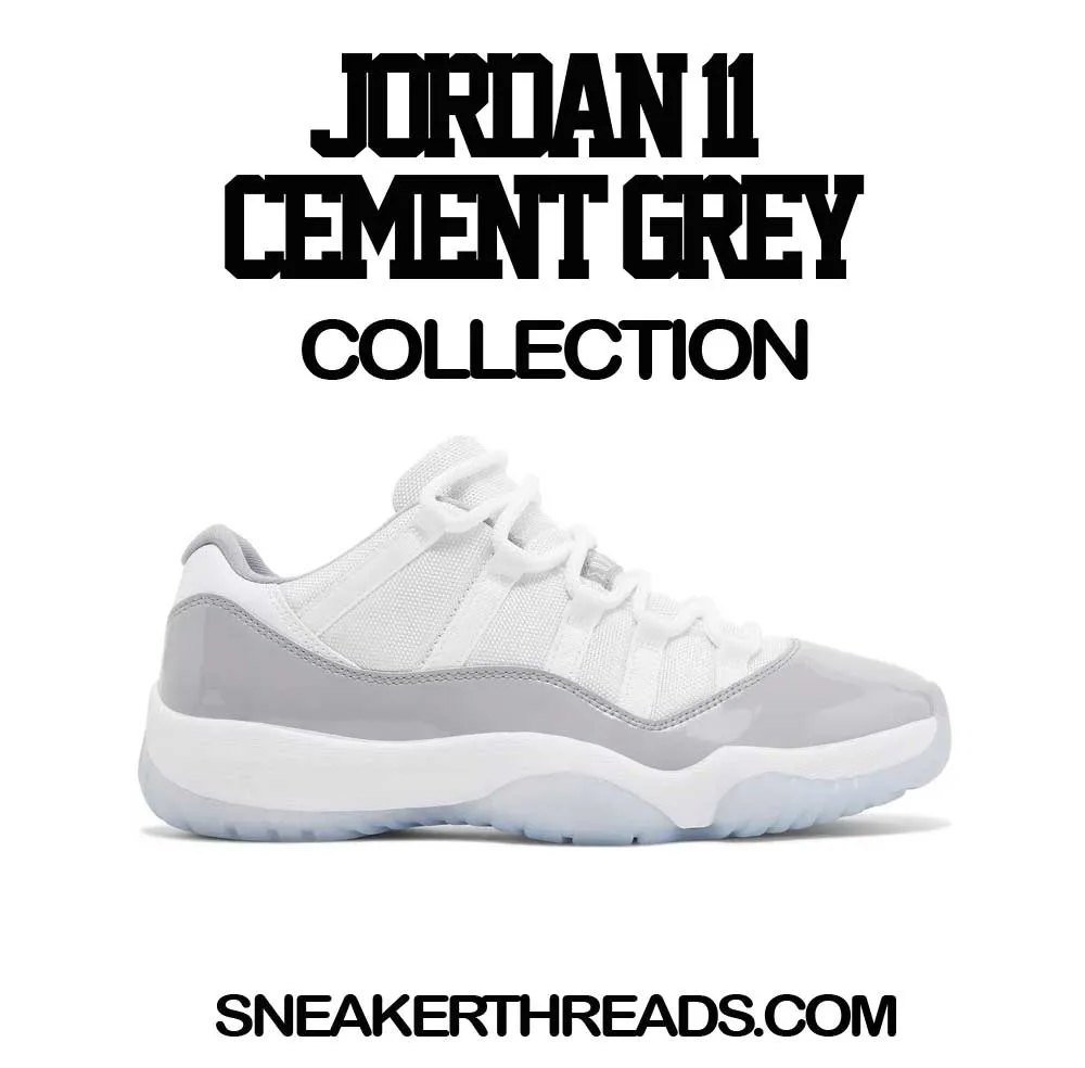 Retro 11 Cement Grey Jacket - Bull - Silver