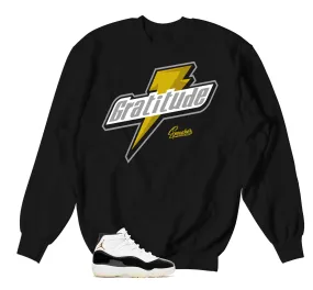 Retro 11 Gratitude Sweater - Bolt - Black