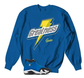 Retro 14 Laney Sweater - Goreatness - Blue