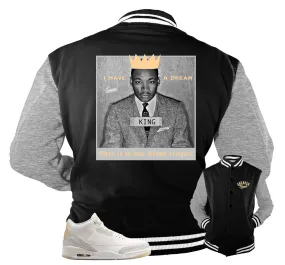 Retro 3 Ivory Jacket - Freedom - Black