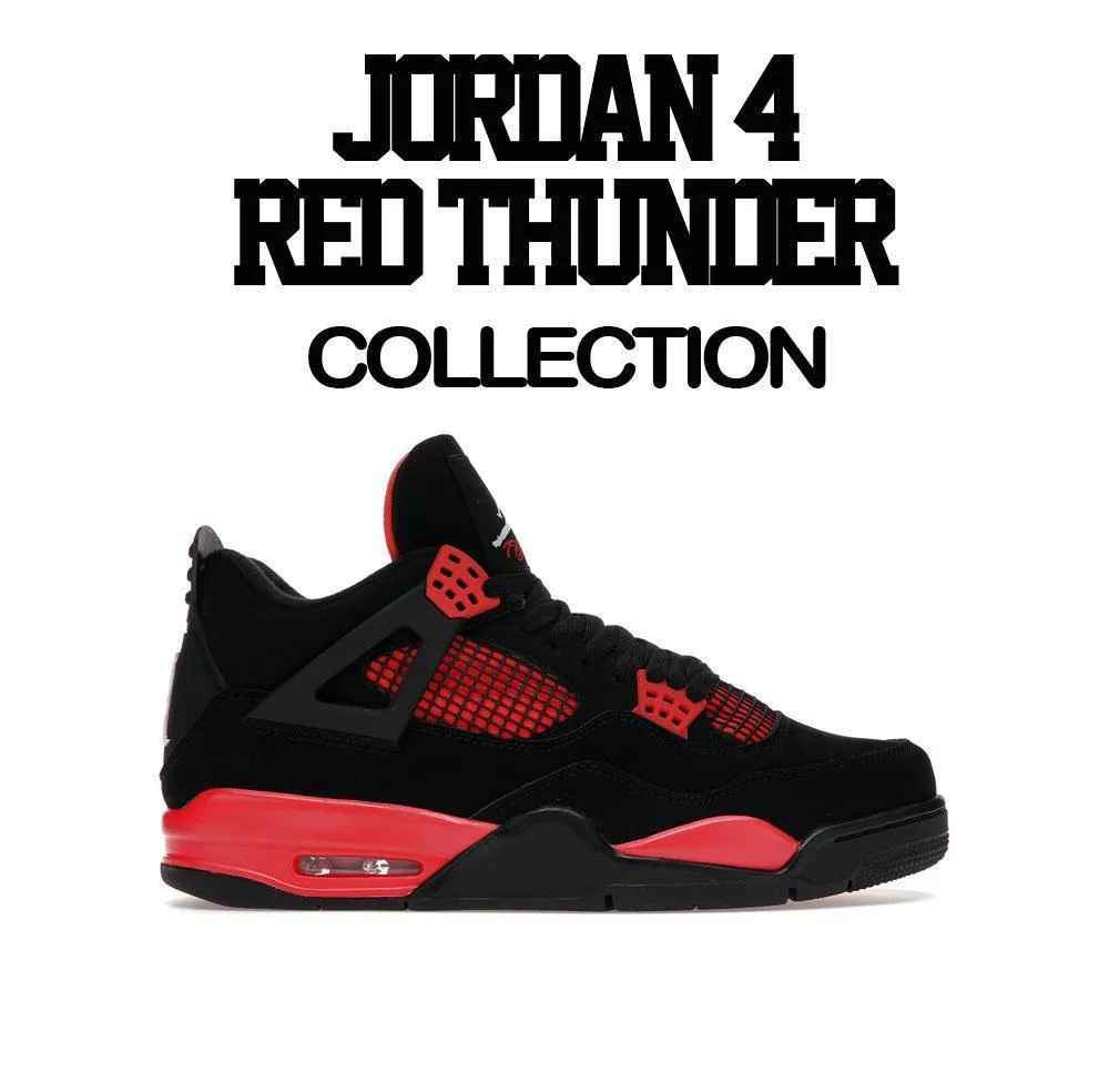 Retro 4 Red Thunder Sweater - Frenemies  - Black