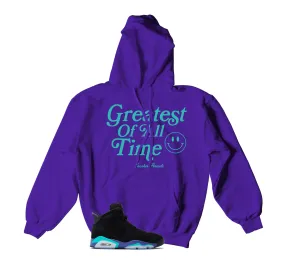 Retro 6 Aqua Hoody - Goat - Purple