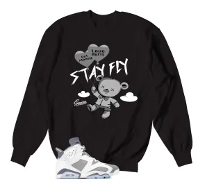 Retro 6 Cool Grey Money Over Love Sweater