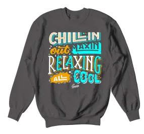 Retro 8 N7 Pendleton Sweater - Chillin Relaxin - Charcoal