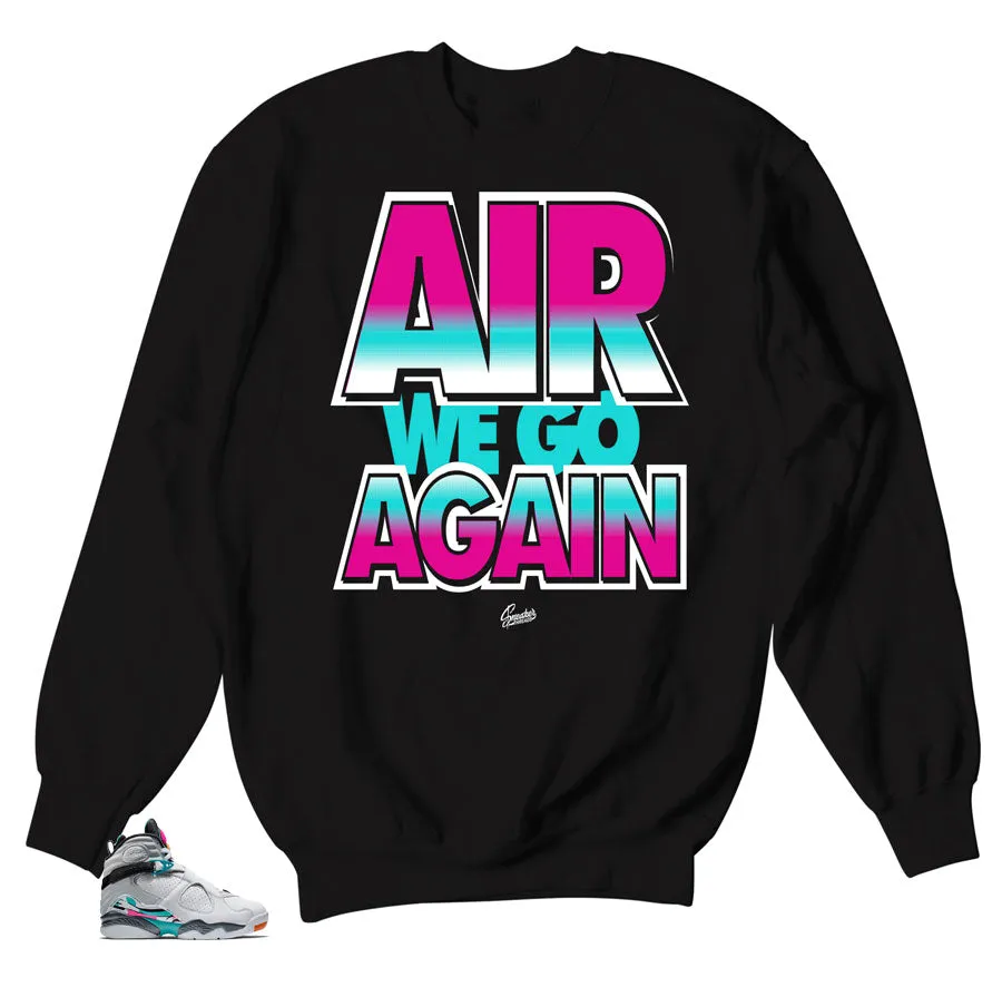 Retro 8 South Beach Sweater - Air We Go - Black