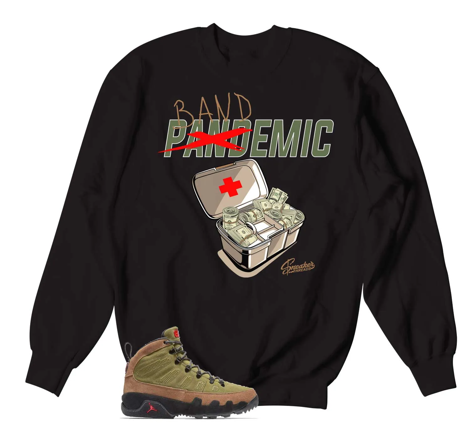 Retro 9 Beef & Borccoli Bandemic Sweater