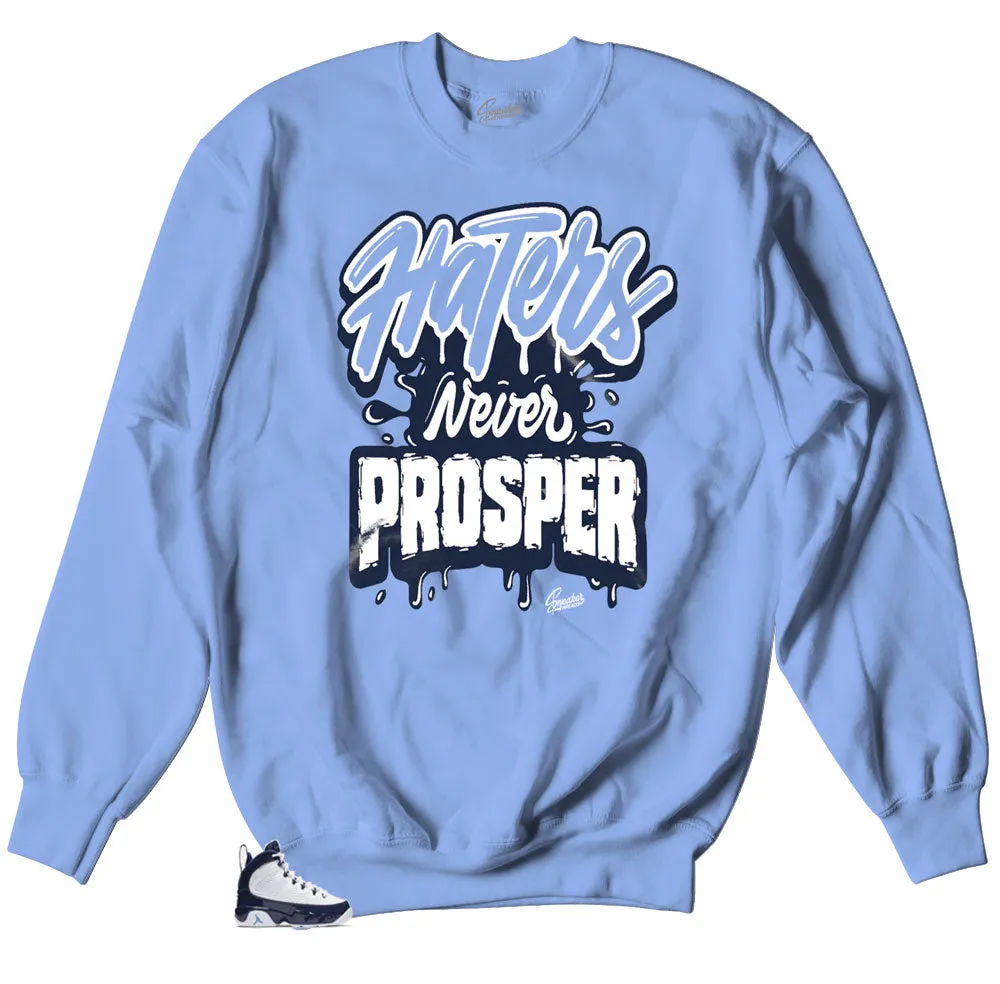 Retro 9 University Blue All Star Sweater - Prosper - Blue