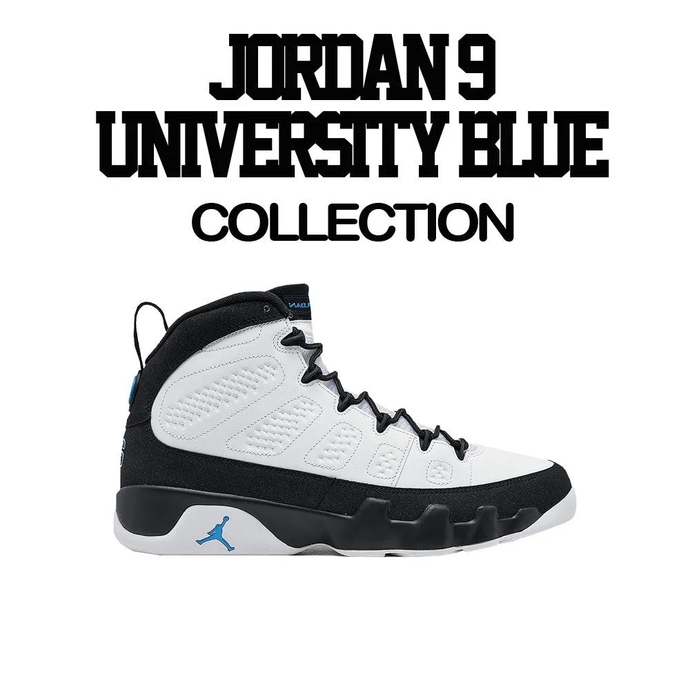 Retro 9 University Blue Sweater - Queens - Black