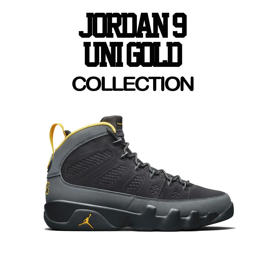 Retro 9 University Gold Jacket - Queen Of Queens - Black