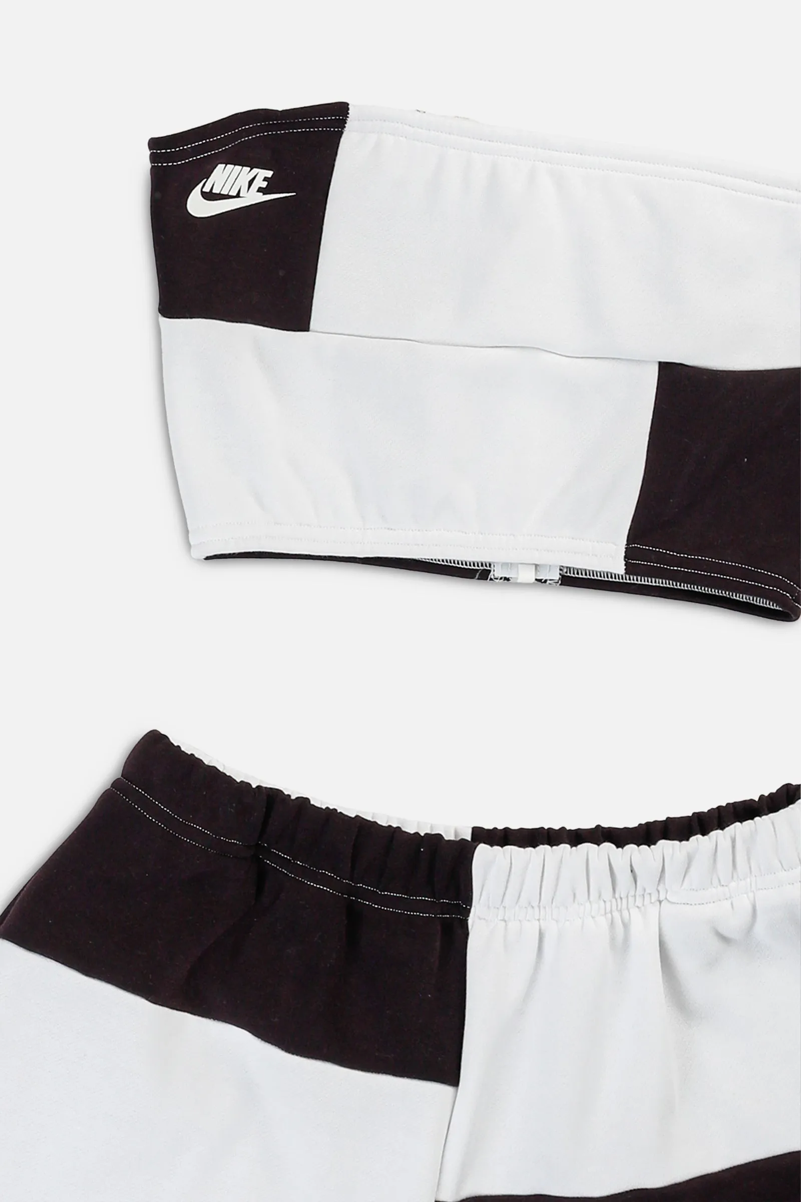 Rework Nike Patchwork Sweatshorts Set - S