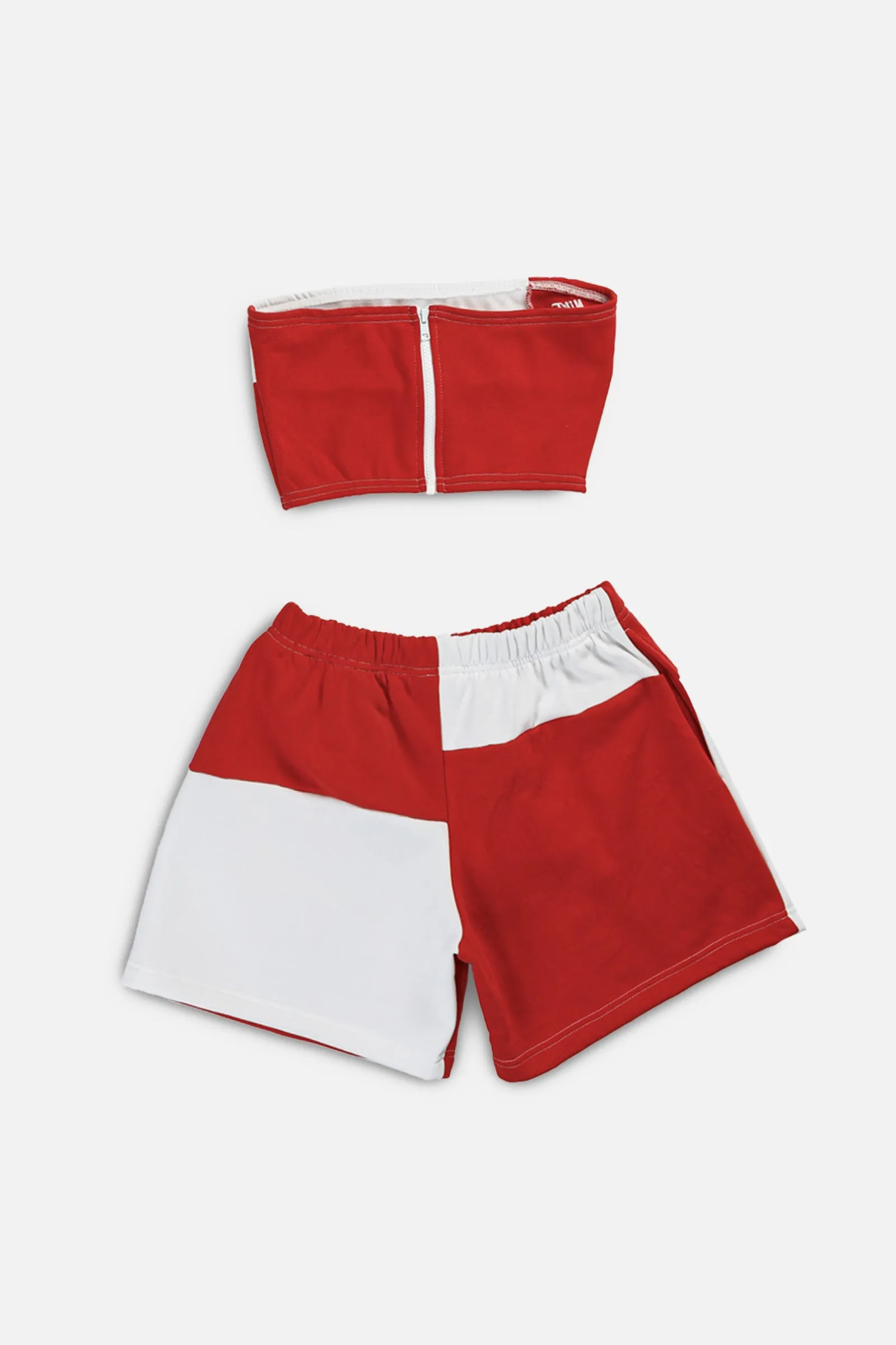 Rework Nike Patchwork Sweatshorts Set - S