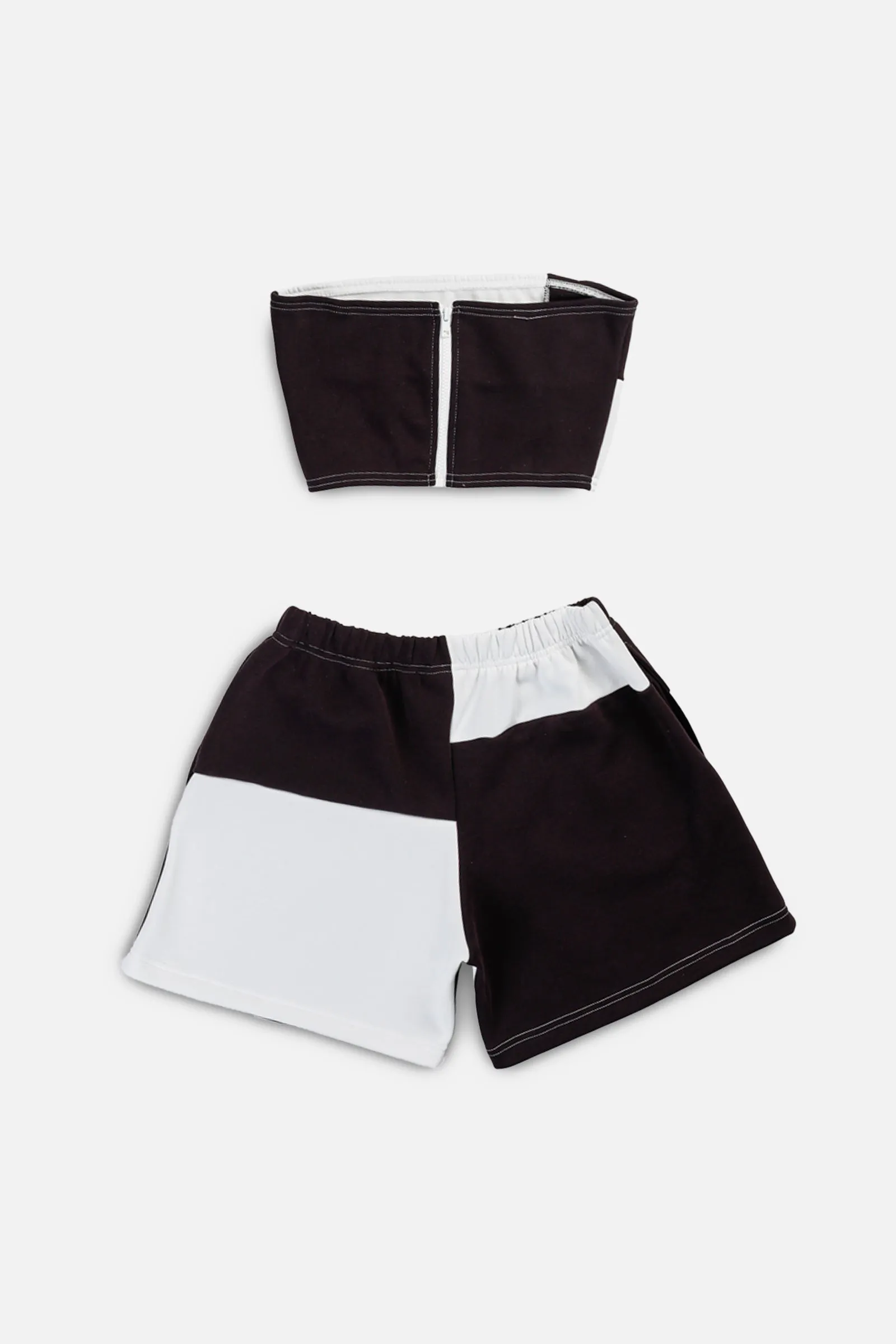 Rework Nike Patchwork Sweatshorts Set - S