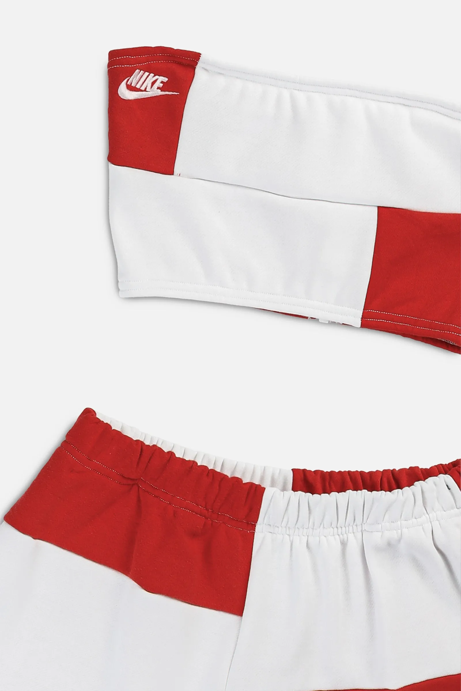 Rework Nike Patchwork Sweatshorts Set - S