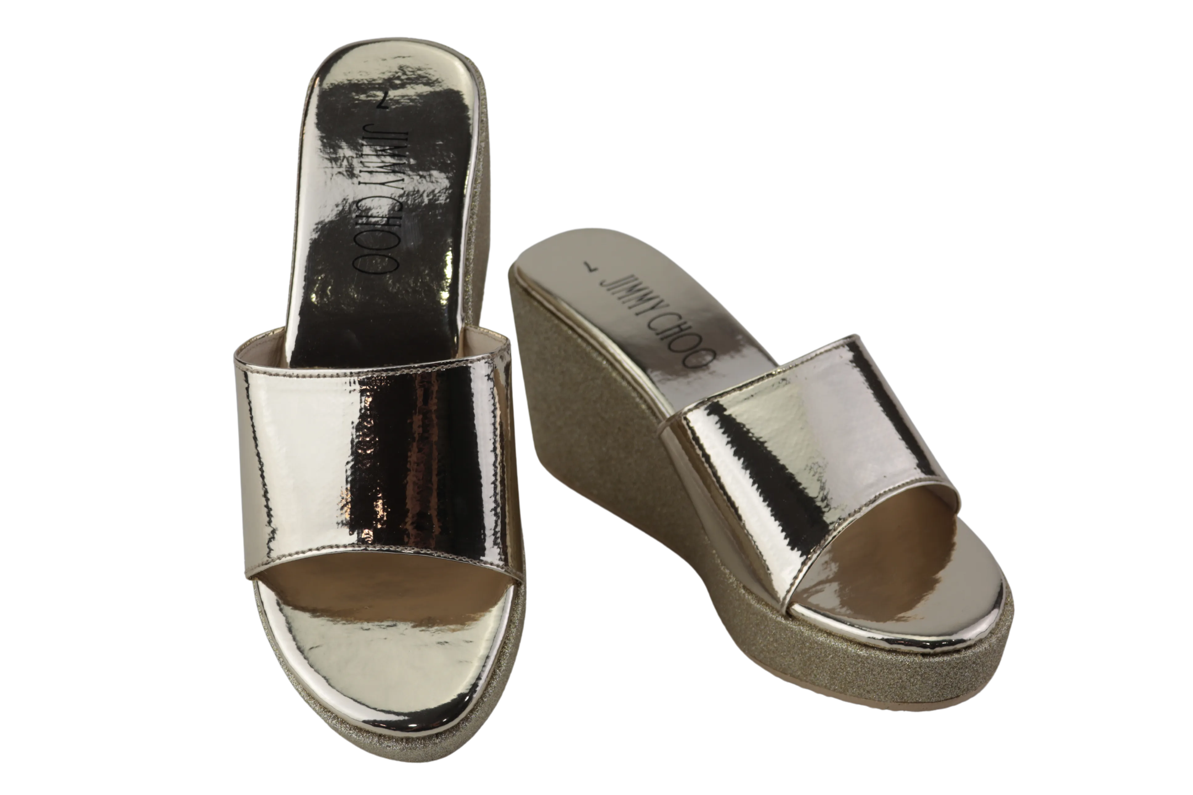 Shiny Wedge Sandals for Women - Stylish and Comfortable Shoes for Any Occasion