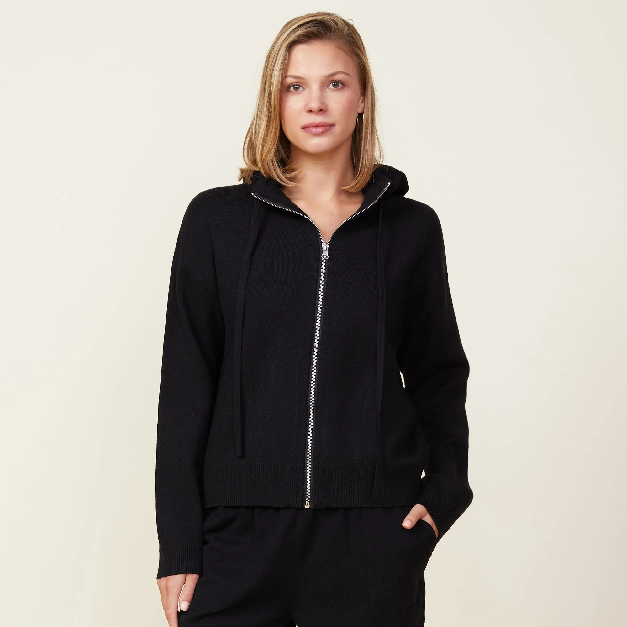 Soft Knit Zip Up Hoody