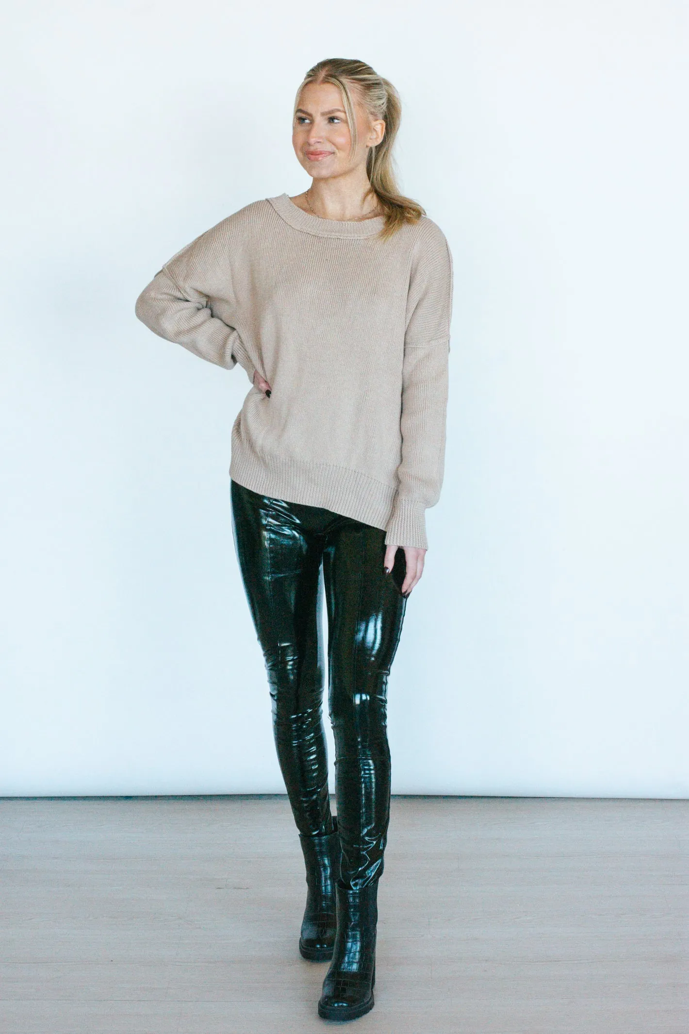 SPANX Faux Patent Leather Leggings