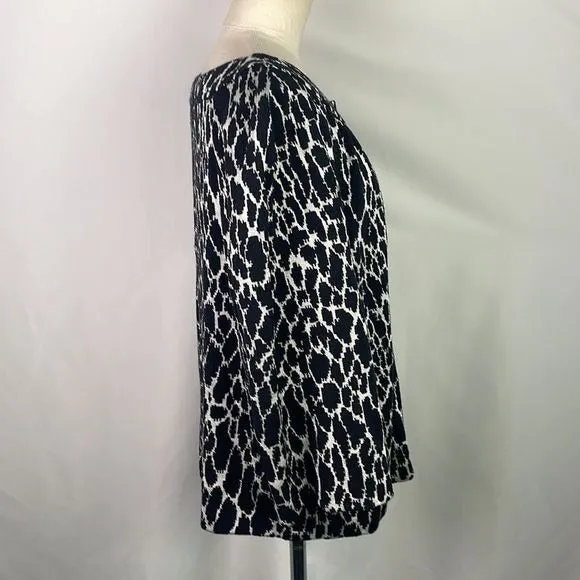 St JohnBlack White Print Jacket