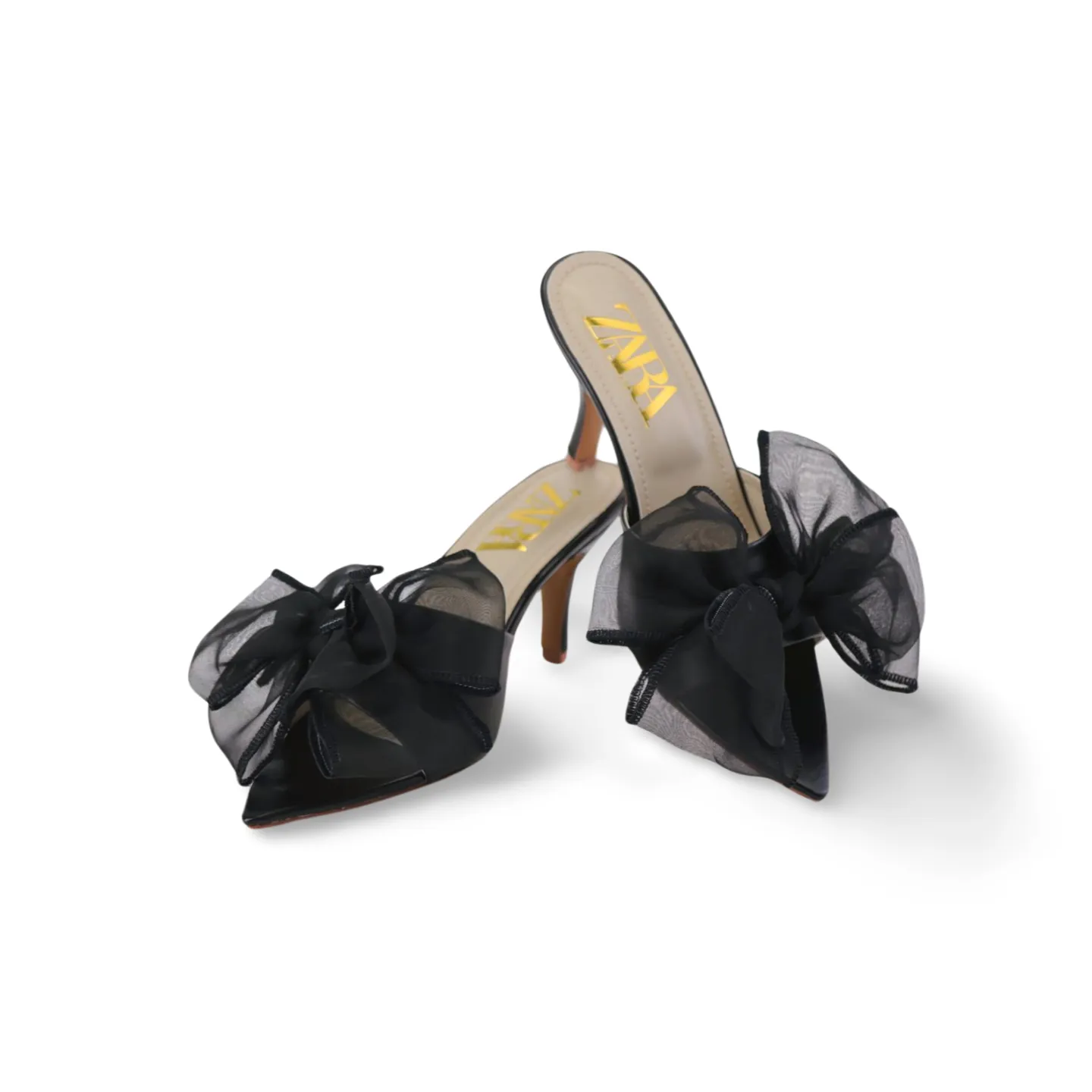 Stylish Mules with Satin Ribbon Bow for Women - Elegant and Comfortable Shoes for Any Occasion