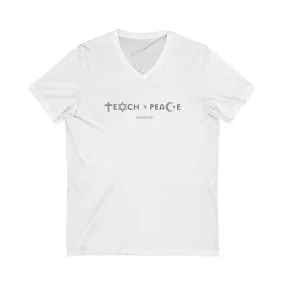 Teach Peace - Relaxed Fit V-neck T-shirt