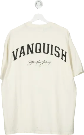 Vanquish Cream Better Than Yesterday Oversized T Shirt UK L