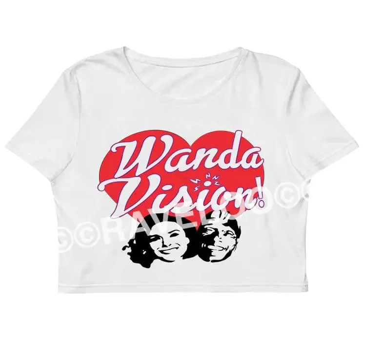 Vintage Scarlet Witch, Wanda Maximoff Crop Top, baby tee , y2k style