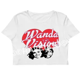 Vintage Scarlet Witch, Wanda Maximoff Crop Top, baby tee , y2k style