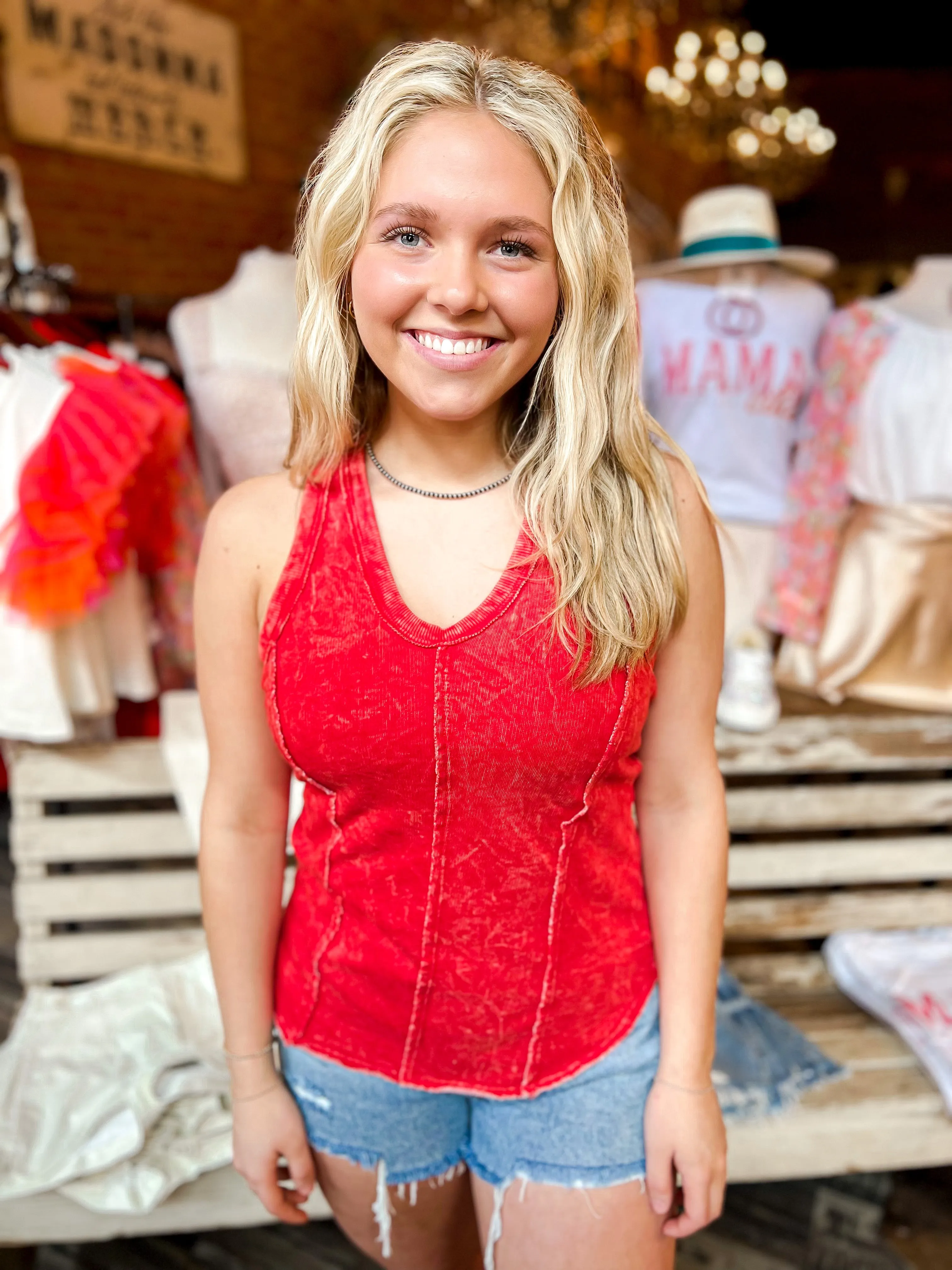 Vintage Washed Tank Top