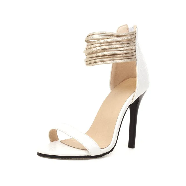 Women's Ankle Strap Stiletto Heel Sandals