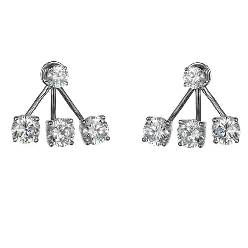 Women's CZ Earring Ear Jackets