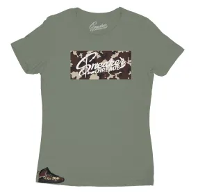 Women's Retro 10 Woodland Camo Shirt - ST Camo Box - Olive