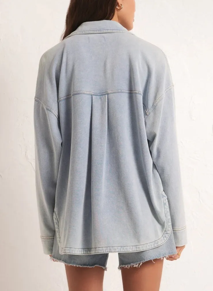 Z Supply All Day Knit Denim Jacket