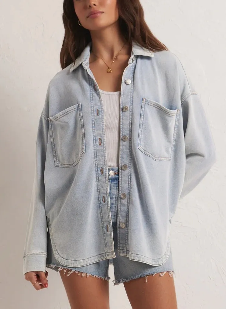 Z Supply All Day Knit Denim Jacket