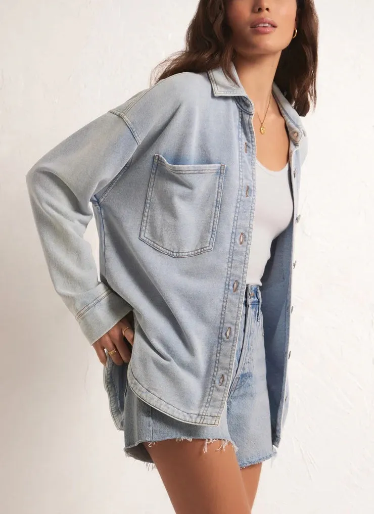 Z Supply All Day Knit Denim Jacket